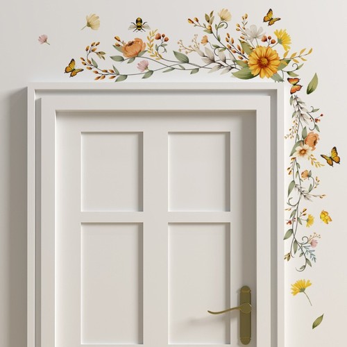 Pvc flower butterfly wall - 1x,