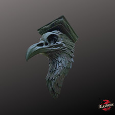 Raven Corbel Gothic Wall Shelf