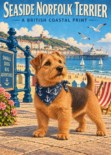 Norfolk terrier print - norfolk, a4