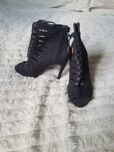 Black suede ankle - ankle, boots