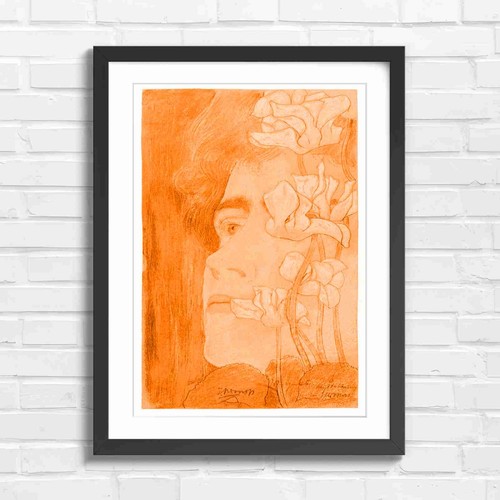 Vintage art nouveau woman - art,