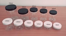 Plastic storage jars - plastic,