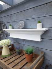 Ornate Wooden mantel Shelf