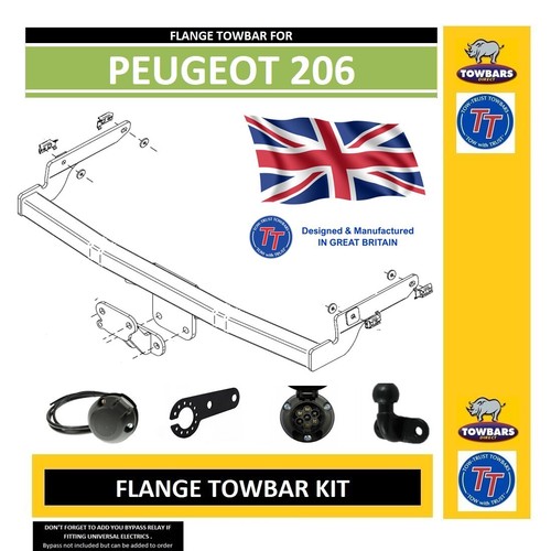 Towbar for peugeot 206 - towbar,