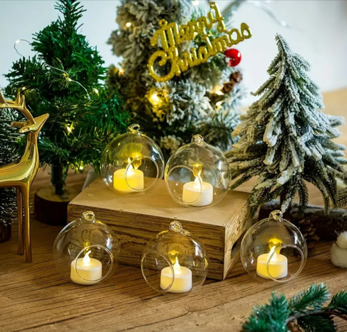 Hanging clear glass bauble - hanging,