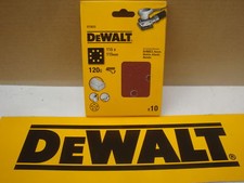 DEWALT DT3023 10 X  120GRIT  115MM PALM SANDER SANDING SHEETS D26441