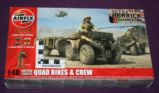 Airfix British Army 2 Quad Bikes & Crew 1:48 scale model kit A04701.