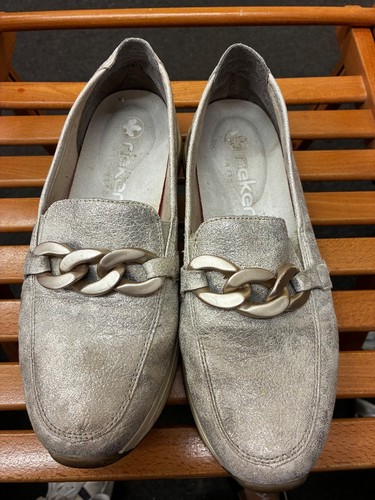 Ladies gold rieker shoes size - ladies,
