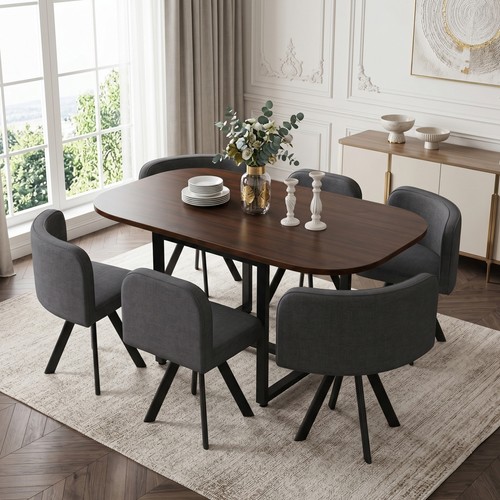 Piece dining table - table, 6