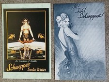 2 Nostalgia Postcards  Art & Design Schweppes Advertising Art 1932