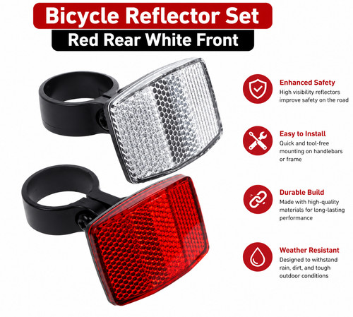 Bicycle reflector red - bicycle,
