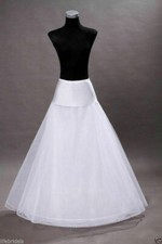 New 1 Hoop A-Line Bridal Petticoat Crinoline Wedding Dress Underskirt