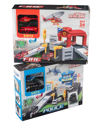 Toy police fire garage play - toy,
