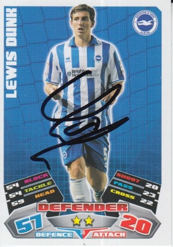 Lewis dunk hand signed - lewis,