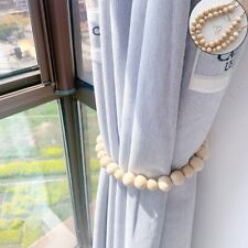 Set of 2 Wooden Bead Curtain
