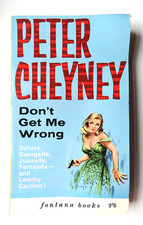 Don't Get Me Wrong - Peter Cheyney  PB vintage Fontana  paperback 1963