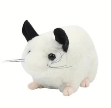 White Chinchilla Rat Plush Toy