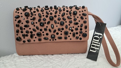 Faith taupe clutch - taupe,