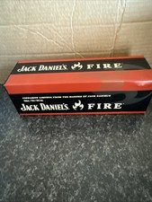 Jack Daniel’s Fire Empty Hinged Tin Case with Lid