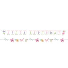 Forest Fairy Birthday Banner