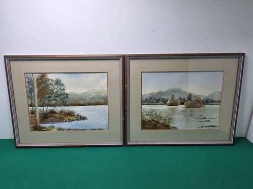 Pair framed lough eske - pair,