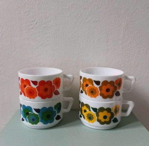 Vintage cups arcopal lotus - vintage,