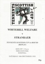 Whitehill Welfare v Stranraer Scottish Cup 1st Rd Replay 18th Dec 1993