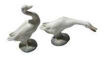 2 Lladro Geese Figurines Hand
