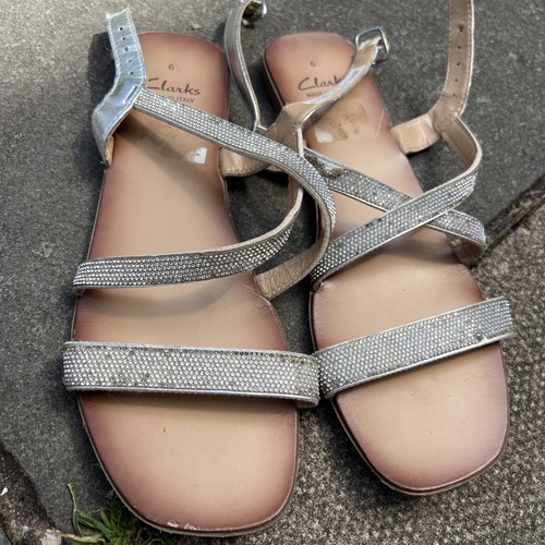 Sparkly rose gold flat sandals - flat,