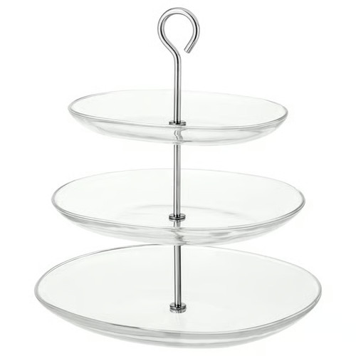 Ikea glass tier oval cake - ikea,