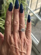 QVC Diamonique Solitaire Ring