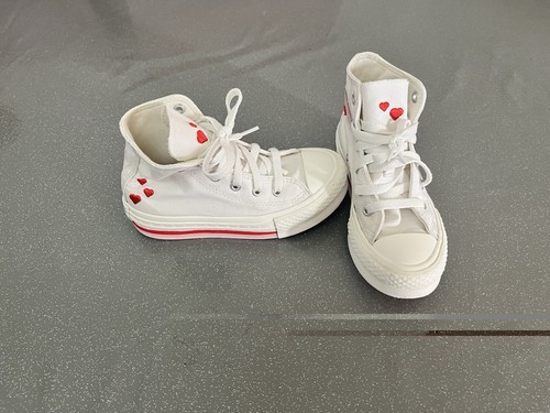 Girls white red converse - girls, &