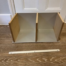 Conran vintage 90s aysmetric wall shelf in birch ply and aluminium