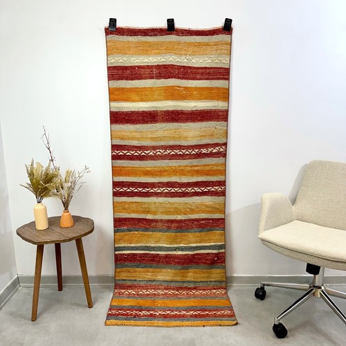 2x5 striped vintage - vintage, kilim