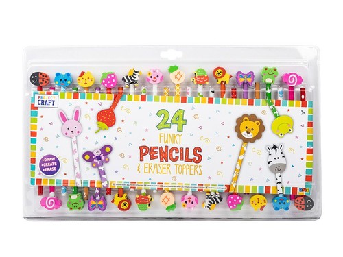 Pencils eraser toppers - pencils,