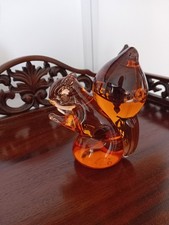 Wedgwood Glass Paperweight Squirrel Design 5 Inches Tall Excellent Condition