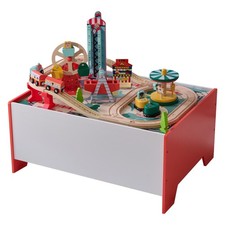 Wooden Train Set Activity Play
