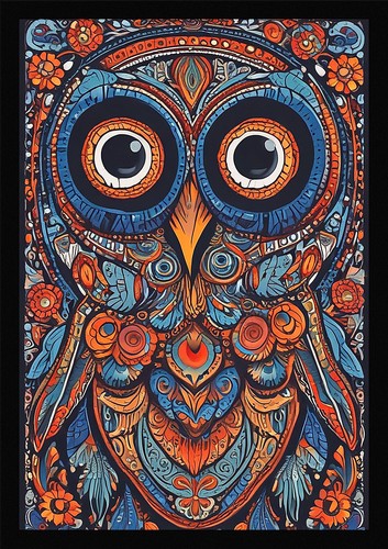 Intimate owl framed wall art - framed,