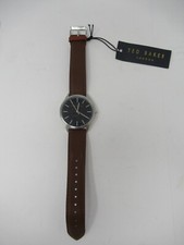 Ted Baker London Brown Pebble Grain Leather Watch ***NWT***