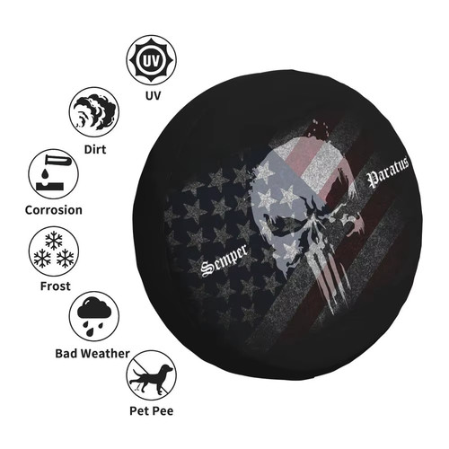 Punisher skull spare wheel - 16",