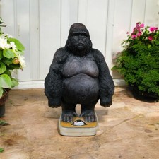Gorilla Ornament Weighing Scales Heavy Monkey Funny Statue Unique Gift Idea