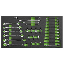 SIEGEN SEALEY  30pc Specialised Spanner Crows Foot Set with EVA Tool Tray FD25