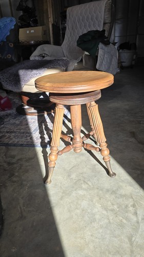 Antique tonk round piano - tonk,