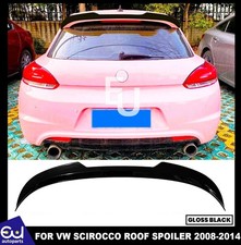 REAR ROOF SPOILER LIP WING BODY KIT FOR VW SCIROCCO TSI TDI R 08-14 GLOSS BLACK