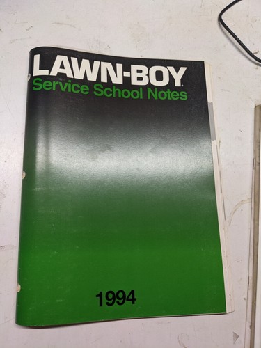 Lawn boy service school notes - lawn,