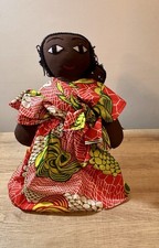 A handcrafted rag doll
