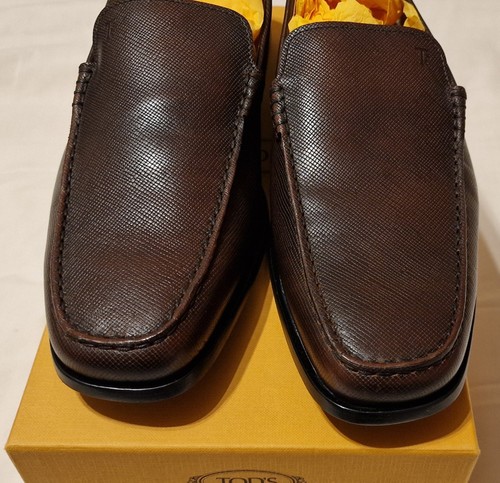 Tods mens brown leather shoes - brown,