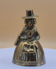 Vintage Brass Welsh Lady Small