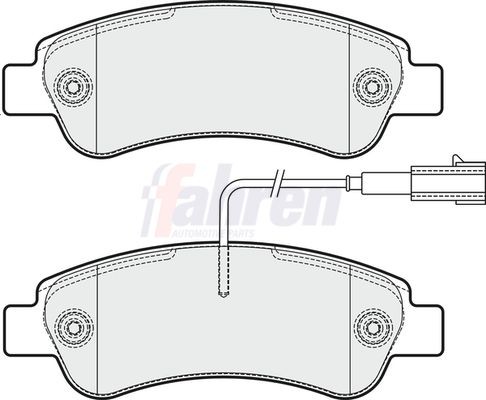 Rear brake pad set - pad,