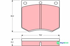 TRW DISC BRAKE BRAKE PAD SET